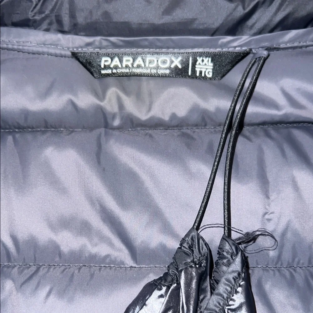 Paradox Black Puffer Jacket Water-Resistant Design - Picture 2 of 10